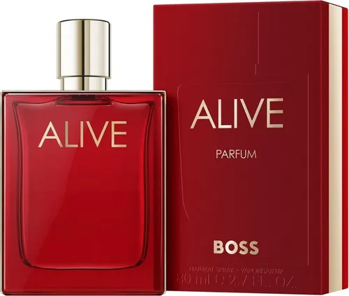 HUGO BOSS Alive Parfum 30 ml - Damenduft mit warmen, frischen Blumen und einem kraftvollen Leder-Akkord, der Selbstvertrauen und Stärke ausstrahlt. Erleben Sie die positive Energie der BOSS-ALIVE-Frau.