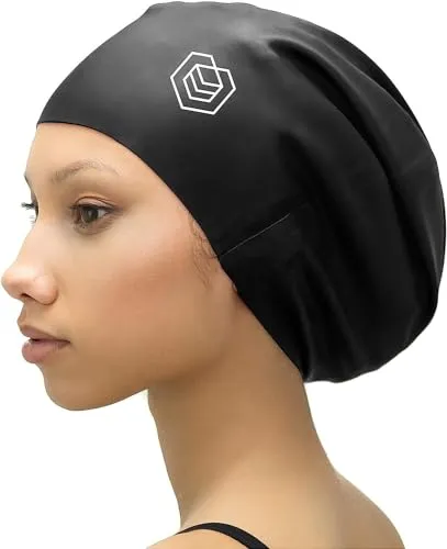 SOUL CAP – Badekappe/Schwimmkappe/Bademütze/Duschhaube für langes Haar | für langes, Dickes oder lockiges Haar | für Erwachsene, Jugendliche und Kinder | Silikon