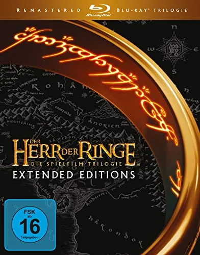 Der Herr der Ringe: Extended Edition Trilogie [Blu-ray] - Epische Fantasy-Trilogie in Extended Edition, perfekt für Filmabende und Sammler, freigegeben ab 16 Jahren.