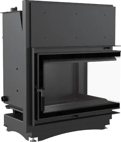 KRATKI Zuzia Holzkamin mit Wärmetauscher, 12 kW - Kaminöfen mit modernem Design und hohem thermischen Wirkungsgrad von 81%. Ideal für effizientes Heizen mit abgelagertem Hartholz und geringer Staubemission.
