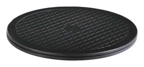 Hama Universal-Drehteller XL, 40 cm Durchmesser, Schwarz - TV-Drehscheiben, 360° drehbar und belastbar bis 100 kg, ideal für Fernseher, Monitore und Modellbau, sorgt für optimale Ausrichtung und Flexibilität.