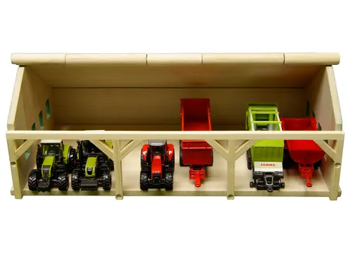 Kids Globe Farming Agricultural Shed (610491) - Spielzeugauto, ideal für kreative Bauernhof-Spiele und fördert die Fantasie der Kinder.