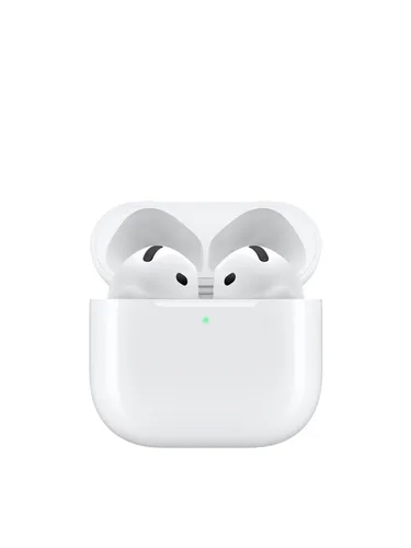 Apple AirPods 4 - Kabellose Kopfhörer - Kopfhörer mit H2 Chip für klare Anrufe und personalisiertem Spatial Audio. IP54 wasser- und schweißresistent, bis zu 30 Stunden Hörzeit mit USB-C. Ideal für Musikliebhaber und aktive Nutzer.