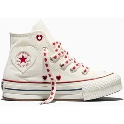 Converse CHUCK TAYLOR ALL STAR EVA LIFT Sneaker in Vintage White - Sportliche Sneaker in Größe 35 EU, aus atmungsaktivem Textil, mit schnürbarem Design und leicht profiliertem Gummisohlenmaterial für optimalen Tragekomfort.