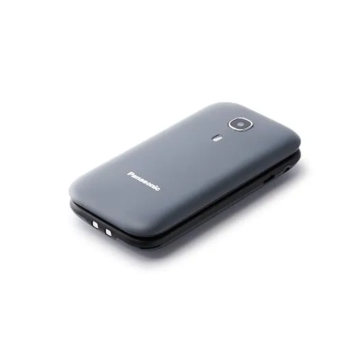 Panasonic KX-TU400 Senioren-Klapp-Handy Grau - Handys & Zubehör – Benutzerfreundliches Seniorenhandy mit großem Display, Notruftaste und Freisprechmodus für maximale Sicherheit und einfache Bedienung.