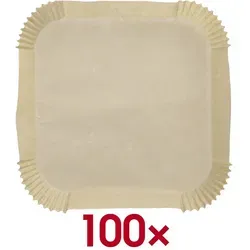 PAPSTAR Backpapier für Heißluftfritteusen 23 cm eckig - 100 St. - Sonstige Küchenhelfer: Perfekt für fettfreies Kochen in Heißluftfritteusen, hitzebeständig und einfach zu verwenden.