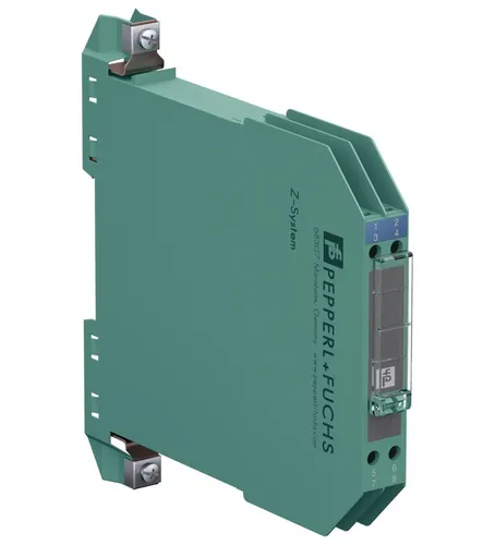 Pepperl+Fuchs Zenerbarriere Z965 - Trennschaltverstärker - Zuverlässige Zenerbarriere für sichere Signaltrennung, kompakte Bauform mit Schraubanschluss, ideal für den professionellen Einsatz in Messwerkzeugen.