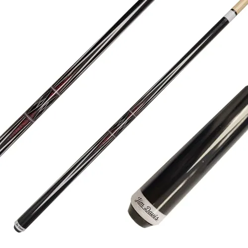 JIM DAVIS Profi Billardqueue Mirage – 12,5 mm Tip, Quick-Joint - Hochwertiger Billardqueue aus kanadischem Ahornholz mit professionellen Spieleigenschaften. Ideal für Freizeitspieler, ausgestattet mit elegantem Design und praktischem Schnellverschluss.