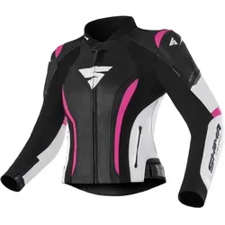 SHIMA Miura 2.0 Motorradjacke - Damen Sportjacke mit Protektoren (32, Rosa) - Schutzjacken mit hochwertigem Leder, ergonomischer 3D-Konstruktion und belüfteten Bereichen für höchsten Komfort und Sicherheit beim Fahren.
