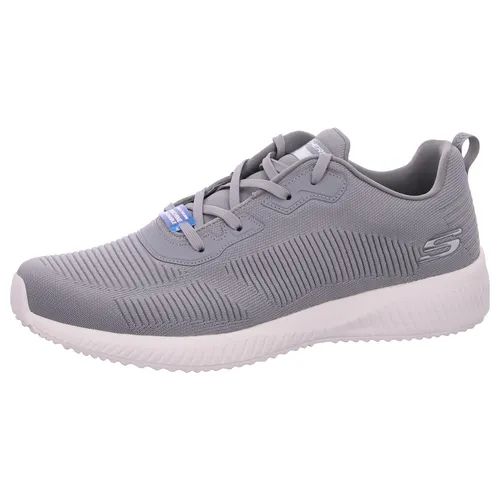 Skechers Herren Skechers Squad Sneaker - Grauer Netzbesatz, 47.5 EU - Herren-Sneaker mit Memory-Schaum, maschinenwaschbar und ideal für ultimativen Komfort im Alltag.