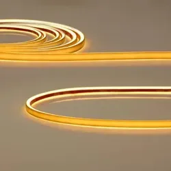 ISOLED NEON930 MiniCut MiniAmp Flexband 24V DC 7W IP20 3000K - Dekoratives LED Flexband in 1,2m Länge für homogene Lichtlinien. Ideal für Möbelbau und Innenbeleuchtung. Biegsam und kompakt, sorgt für warmweißes Licht und einfache Installation mit MiniAmp Steckverbindung.