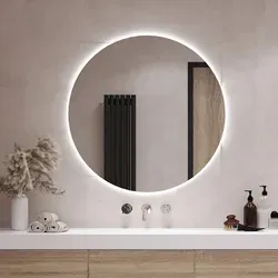 Rundspiegel LED Badezimmerspiegel Ø100 cm – Kaltweiß 6500K - Badspiegel mit moderner LED-Beleuchtung für perfektes Licht und klare Spiegelbilder. Pflegeleicht, stabil und ideal für jedes Badezimmer.