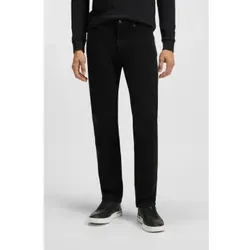 BOSS Herren Re.Maine BC-C Schwarze Maine Regular-Fit Jeans - Bequeme Stretch-Denim Jeans in Regular Fit, ideal für den täglichen Gebrauch mit mittlerer Bundhöhe und geradem Beinverlauf.