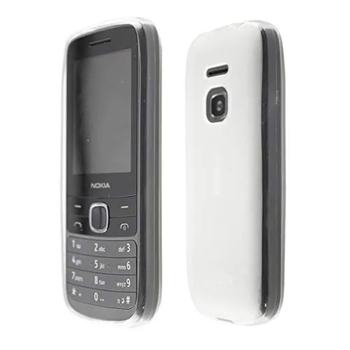 caseroxx Schutzhülle für Nokia 225 4G (2020) in weiß – Flexibles TPU-Case aus stoßfestem Gummi, passgenaue Handy-Tasche mit Kantenschutz & rutschfestem Grip