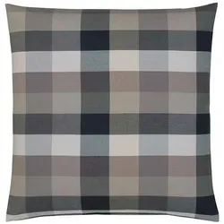 Elegante Soft-Flanell Bettwäsche Hamilton Kiesel Kissenbezug 80x80 cm - Grau - Kissenbezug aus hochwertigem Soft-Flanell in stilvollem Kieselgrau. Ideal für kuschelige Wärme und ein angenehmes Hautgefühl. Perfekt für eine gemütliche Schlafzimmeratmosphäre.