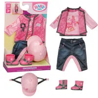 Baby Born Puppenkleidung Reit-Outfit, 43 cm - Das BABY born Reit-Outfit ist ideal für fantasievolles Spielen! Mit stylischen Details und passendem Zubehör wird jede Puppe zur echten Reiterin. Einfacher An- und Ausziehmechanismus für mehr Spaß beim Spielen.