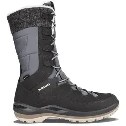 Lowa Winterstiefel Alba III GTX - Wasserdichte Damenstiefel mit GORE-TEX - Wanderschuhe mit strapazierfähigem Veloursleder und warmem GORE-TEX-Futter für optimalen Komfort. Ideal für kaltes Wetter und einfachen Einstieg dank seitlichem Reißverschluss.