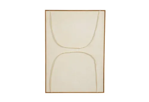 Mica Decorations Wanddekoobjekt Beige 70x50 cm - Das elegante Wandpaneel von Mica Decorations verleiht jedem Raum einen stilvollen Akzent und ist ideal über Sofa oder Bett.