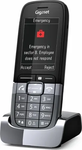 GIGASET SL850H PRO DECT Mobilteil - Festnetztelefon mit Farbdisplay und Vibrationsalarm, kompatibel mit N870, N720, N670, N510 Basisstationen für optimale Flexibilität.