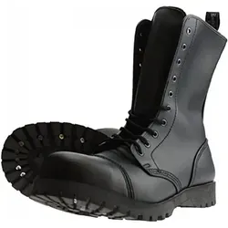 Boots & Braces 10-Loch Rangers Stiefel in Burgunderrot, Größe 40 EU - Klassische 10-Loch Rangers Stiefel von Boots & Braces in stilvollem Burgunderrot. Ideal für jeden Anlass, robust und zeitlos im Design.