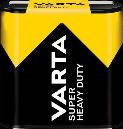 Varta 2012 Flachbatterie 4,5V 2000mAh - Batterien mit zuverlässiger Superlife Technologie, ideal für Niedrigstromgeräte wie Flachleuchten – preiswert und langlebig.
