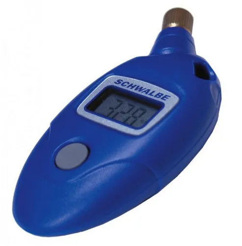 Schwalbe Luftdruckprüfer Airmax Pro - Präziser digitaler Luftdruckprüfer für Auto- und Fahrradventile. Misst Drücke bis 11 bar und überzeugt durch einfache Handhabung und kompakte Bauweise.