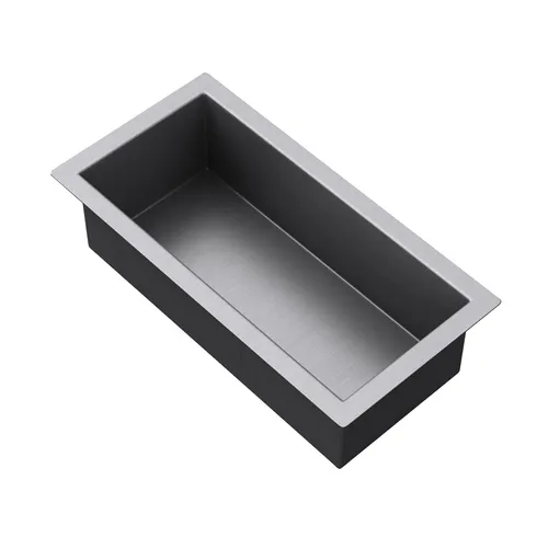Mai & Mai Ablageelement Duschnische MBK01, edelstahl Wandnische für Dusche - Regalsysteme: Elegante Unterputz-Montage, ideal für Ordnung in der Dusche mit kompakten Maßen (15x30 cm) und edlem Silberfinish.