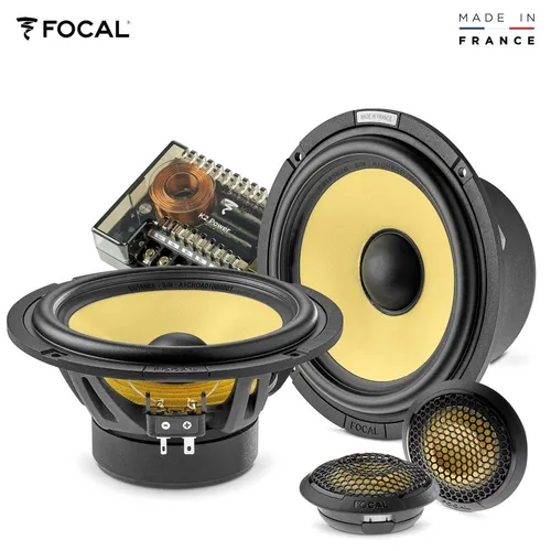 Focal ES165KE Power Evo 16,5 cm 2-Wege Komponenten Auto Lautsprecher - Car-HiFi-Lautsprecher mit inverser Hochtöner-Technologie für herausragende Klangqualität, ideal für Audiophile und Auto-Enthusiasten.