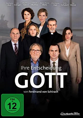 GOTT von Ferdinand von Schirach - Fesselnder Film über Glaube und Moral, freigegeben ab 12 Jahren, ideal für Filmabende mit tiefgründigen Themen.