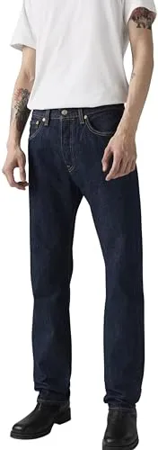 Levi's Herren 501 Original Fit Pants, Rinse, 33W / 34L - Die ikonische Blue Jeans mit geradem Schnitt bietet Komfort und Stil. Das Mischgewebe aus Baumwolle und Hanf sorgt für Strapazierfähigkeit und eine perfekte Passform.