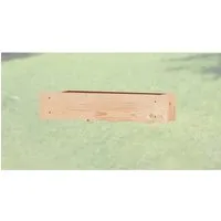 Weka Blumenkasten 60 cm - Hochwertiger Blumenkasten für eine optimale Pflanzenumgebung, naturbelassen mit stabilem Kunststoffeinsatz. Ideal für diverse Gartenhäuser, bringt Farbe in Ihren Garten!