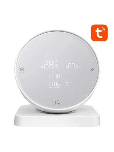 Avatto WHS20 Temperatur- und Feuchtigkeitssensor - Rauchmelder mit präzisen Messungen für Temperatur und Luftfeuchtigkeit, kompatibel mit Smart Life/Tuya und Sprachassistenten. Ideal für ein intelligentes Zuhause!