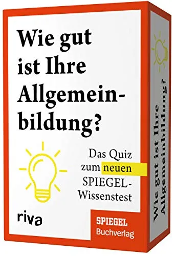 Wie gut ist Ihre Allgemeinbildung?: SPIEGEL-Wissenstest - Das Quiz für alle Quizfans! Fordern Sie Ihr Allgemeinwissen heraus und finden Sie heraus, wie gut Sie informiert sind. Ideal als Geschenk für besondere Anlässe.