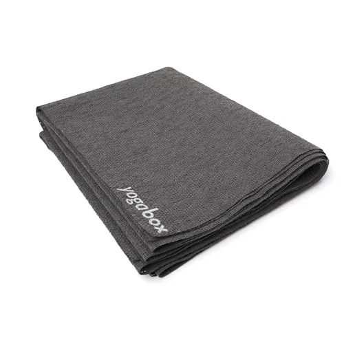 Yogamatte yogabox TRAVELER extrem, anthrazit - Ultraleichte Yogamatte mit nur 250 g für unterwegs. Maße: 183 x 60 cm x 1 mm. Frei von Weichmachern und UV-beständig. Ideal für Yoga überall – kompakt und praktisch für jede Reise.