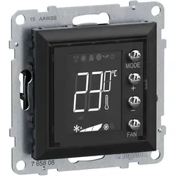 Legrand 765808 SEANO MyHome Thermostat - Sonstige Elektroinstallationsartikel mit beleuchtetem Display, integriertem Temperatursensor und potentialfreiem Eingang für optimale Heiz- und Kühlsteuerung.