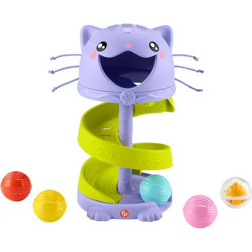 Fisher-Price® Kugelbahn Pets Perrr-fekter Ballturm - Kugelbahn für Kinder ab 9 Monaten, bunt und mit 1 Rasselball, fördert die motorischen Fähigkeiten und bietet stundenlangen Spielspaß.