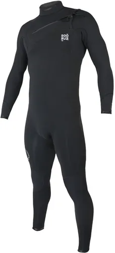SOÖRUZ 4/3 GURU PRO CHEST ZIP Fullsuit 2026 black - M - Hochwertiger Neoprenanzug für anspruchsvolle Wassersportler. Der innovative Organic Oysterprene Ö8 sorgt für herausragende Flexibilität und Komfort. Ideal für kalte Bedingungen, mit schnellem Trocknen und verbesserter Passform.