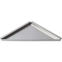Dalsys Befliesbare Duschablage ohne Bohren - 205mm x 205mm, Silber - Badezimmerablage aus korrosionsbeständigem Edelstahl, nachträglich montierbar und befließbar für eine elegante und platzsparende Lösung in Bad, Dusche oder Küche.