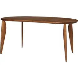 Ferm Living - Feve Esstisch, 160 x 86 cm, Walnuss natur