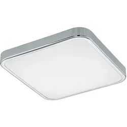 Eglo LED Deckenleuchte MANILVA 2 16W chrom weiß - Moderne LED Deckenleuchte in chrom/weiß, 16W, 1100 Lumen, warmweißes Licht (3000K). Ideal für stimmungsvolle Beleuchtung in Wohnräumen. Schickes Design, das jeden Raum aufwertet.