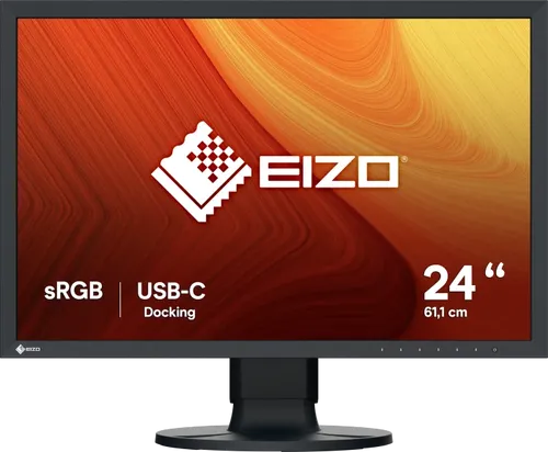 EIZO ColorEdge CS2400R 24" Monitor - 24.1" WUXGA Monitor mit IPS-Panel und 70W USB-C, ideal für kreative Profis dank präziser Farbgenauigkeit und KVM Switch.