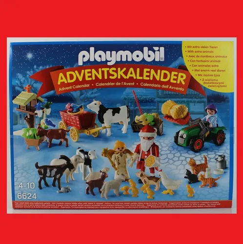 Playmobil 6624 Adventskalender Weihnacht auf dem Bauernhof Weihnachten Tiere NEU
