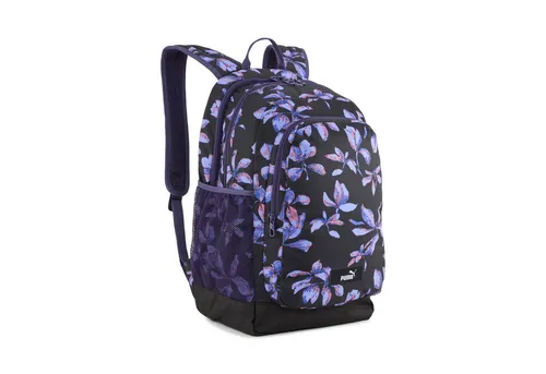 Puma Academy AOP Backpack – Sportlicher Rucksack in schwarz-natur - Der Puma Academy AOP Backpack überzeugt durch stilvolles Design und Funktionalität. Mit 29L Volumen und recycelten Materialien ist er ideal für Schule und Freizeit. Gepolsterte Schulterriemen sorgen für hohen Tragekomfort.