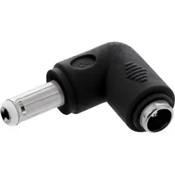 Inline® DC Adapter, 5,5x2,5mm DC Hohlstecker Stecker / Buchse gewinkelt