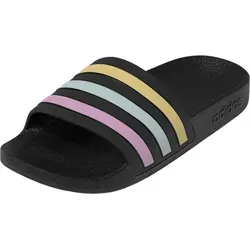 adidas ADILETTE AQUA K SCHWARZ 12C - Wanderschuhe für Kinder mit bequemem Cloudfoam Fußbett und rutschfester Sohle – ideal für Schwimmbad und Strand.