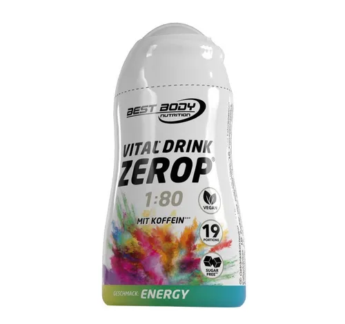 Best Body Nutrition Vital Drink Zerop - 48 ml Squeeze Flasche Flüssigkeit, Getränk