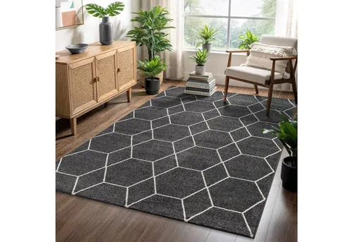 Sanat Teppich Trellis, rechteckig, 10 mm Höhe, Kurzflor - Der elegante Teppich Trellis aus der Kollektion TRESLLIS vereint modernes Design und vielseitige Einsatzmöglichkeiten. Ideal für Boho- und Landhausstile, in unterschiedlichen Farben und Größen erhältlich.