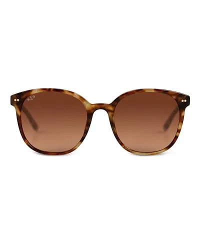 Kapten & Son Sonnenbrille Nairobi Havana Tortoise Brown | Sonnenbrille Damen & Herren Braun mit Sonnen- und UV-Schutz | Stylische, runde Gläserform | Unisex Sunglasses