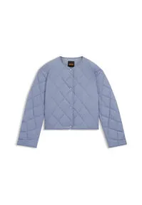 Damen Jacke C_PARESSA 38 von BOSS - Wasserabweisende BOSS Jacke für Damen mit modernem Regular Fit. Ihre leichte, elegante Passform und geraffte Ärmel machen sie zum idealen Begleiter für jeden urbanen Look.