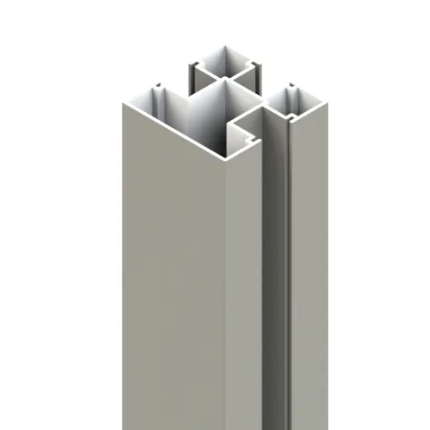 Osmo Aluminiumpfosten Typ D Grau 7x7x100 cm - Robuster Aluminiumpfosten Typ D für einfache Montage von Profilen. Ideal für Zäune, in verschiedenen Höhen erhältlich und in elegantem Grau. Perfekt für langlebige Konstruktionen.